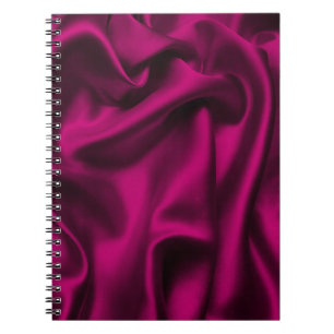 Luxury Cloth Abstract: Grunge Silk Wave Notebook
