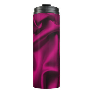 Luxury Cloth Abstract: Grunge Silk Wave Thermal Tumbler