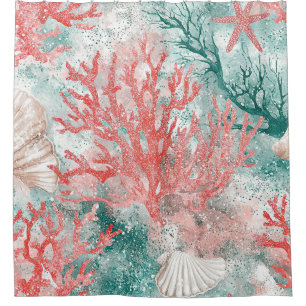 Luxury Coastal Coral Pattern
