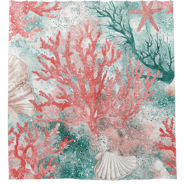 Luxury Coastal Coral Pattern (Front)