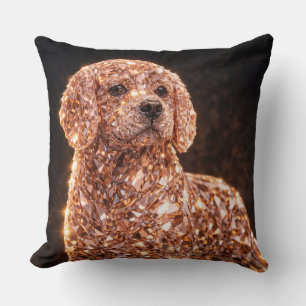 Luxury Cockapoo Art Pillow   Elegant Dog Decor
