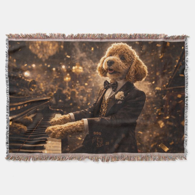 Luxury Cockapoo Blanket | Elegant Dog Gift (Front)