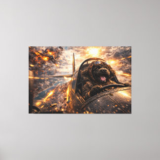 Luxury Cockapoo Wall Art – Aviation Dog Modern