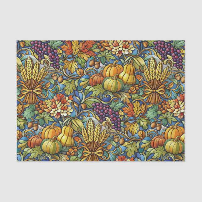Luxury Colorful Harvest Tissue Paper (Front)