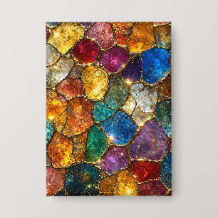 Luxury Colourful Crystal Mosaic Seamless Pattern