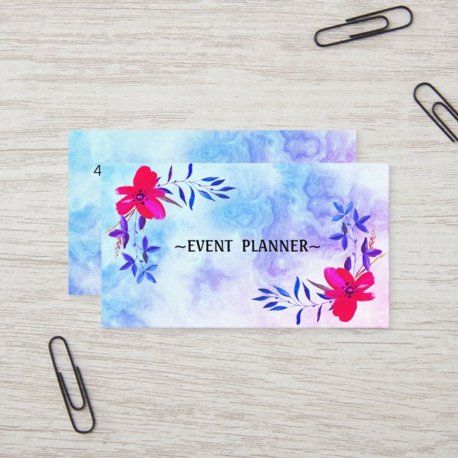  Luxury Cool Marble Business Card (Front/Back In Situ)