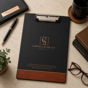 Luxury Copper & Slate Attorney Clipboard