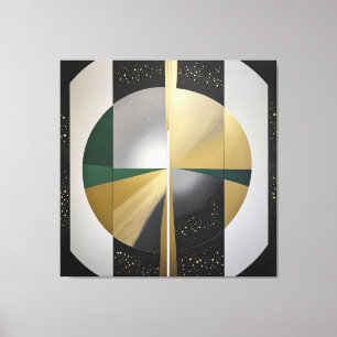 Luxury Cosmic Geometry Canvas Print