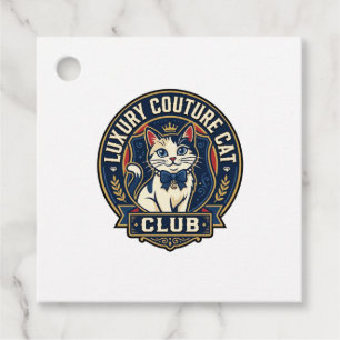 Luxury Couture Cat Cat Mom Gift Idea - Luxury Cout Favour Tags