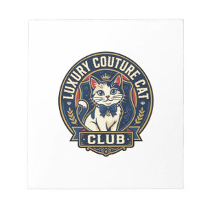 Luxury Couture Cat Cat Mom Gift Idea - Luxury Cout Notepad