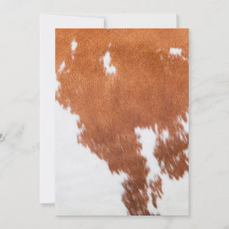 Luxury Cowhide Animal Skin Print  Invitation