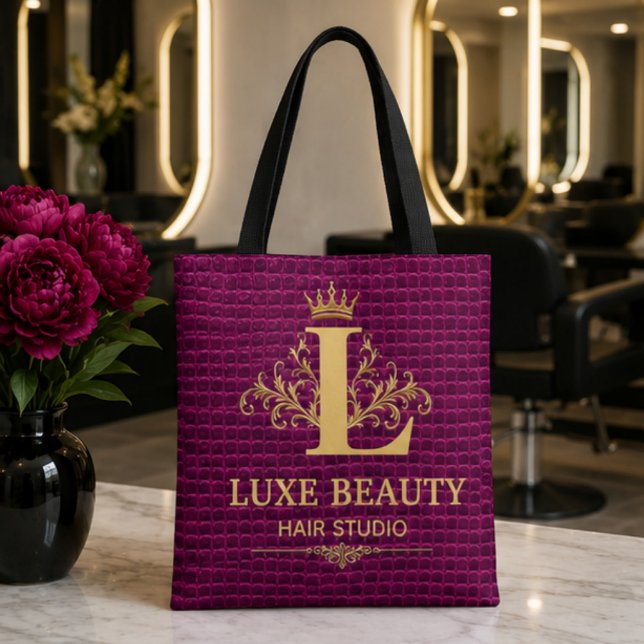 Luxury Crocodile Leather Monogram Gold Initial  Tote Bag (Creator Uploaded)
