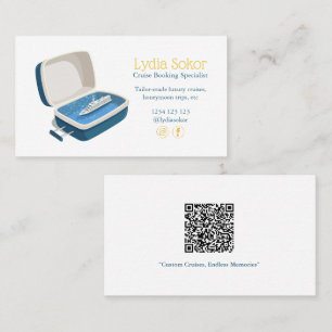 Luxury Cruise Booking Business Card