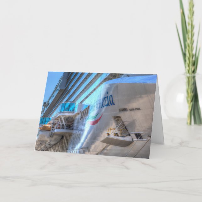 Luxury Cruise Ship Bow Card (Front)