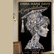 Luxury Crystal Graduation Girl