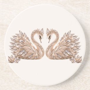 Luxury Crystal Swan Coaster