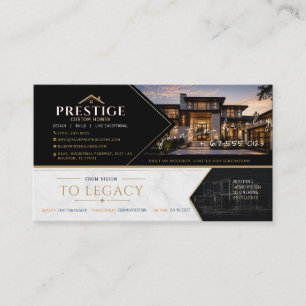 Luxury Custom Home Builder Business Card