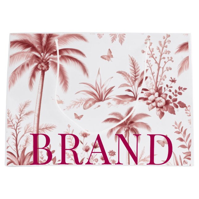 Luxury Custom Logo Paper Gift Bag | Minimal Boutiq (Front)