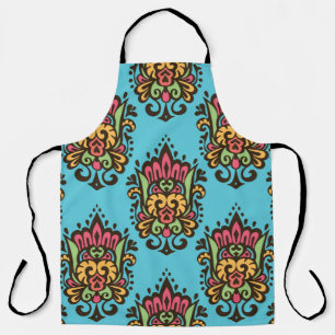 Luxury Damask flower seamless pattern. Floral Vint Apron