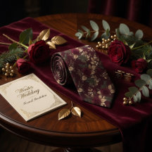 Luxury Dark Burgundy Rose Winter Botanical Floral