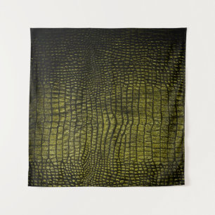 Luxury dark crocodile texture tapestry