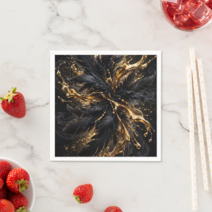 Luxury Dark Glamour Art Napkin
