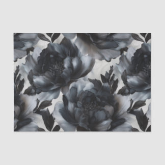 Luxury Dark Peonies Decoupage Tissue Paper