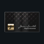 Luxury Dark Physical Scientist Business Card<br><div class="desc">Luxury Dark Physical Scientist Business Card.</div>