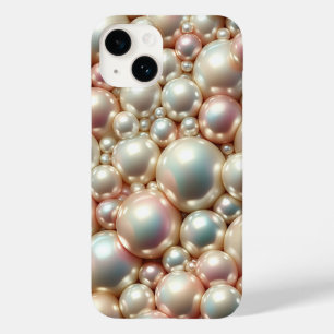 Luxury Deep Blue and Radiant Golden Glitter Sand S Case-Mate iPhone 14 Case