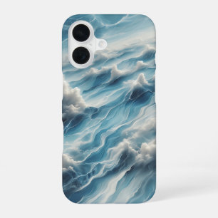 Luxury Deep Blue Sea Waves Phone Case - Abstract