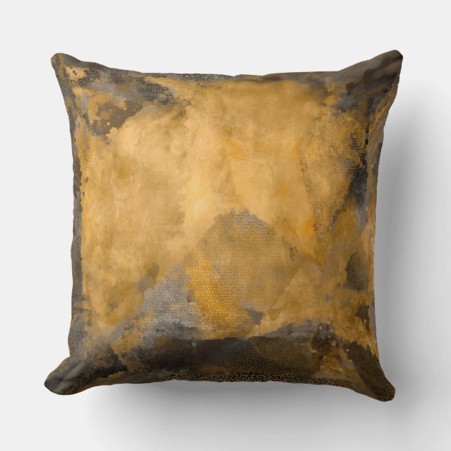Luxury design, abstract geometric shapes, modern outdoor pillow (Front)