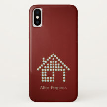 Luxury Diamond Home | Red Background