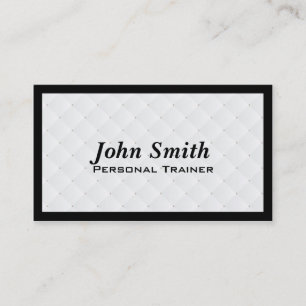 Luxury Diamond Quilt Trainer Business Card