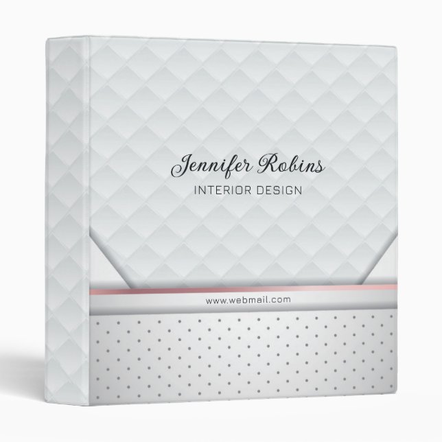 Luxury Diamond Shapes Binder (Front/Spine)