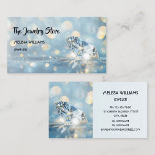 Luxury Diamonds Jeweller Jewellery Store Business Card