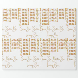 Luxury dollar bee design 2022 Wrapping Paper