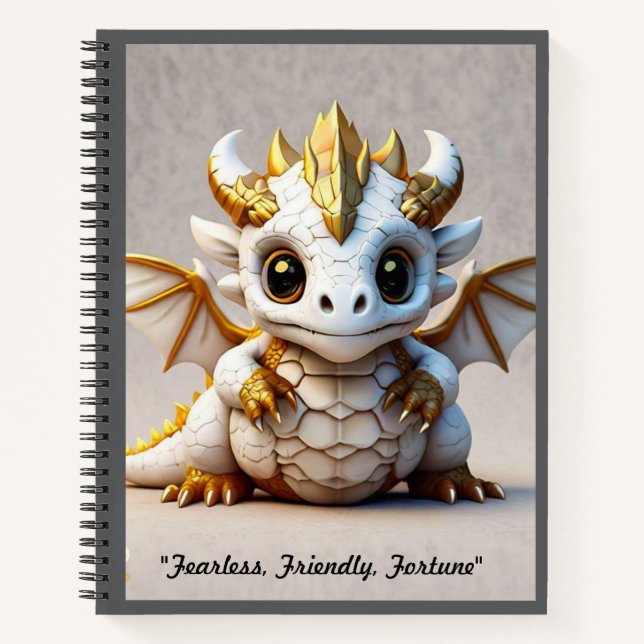 "Luxury Dragon Design" Notebook (Front)