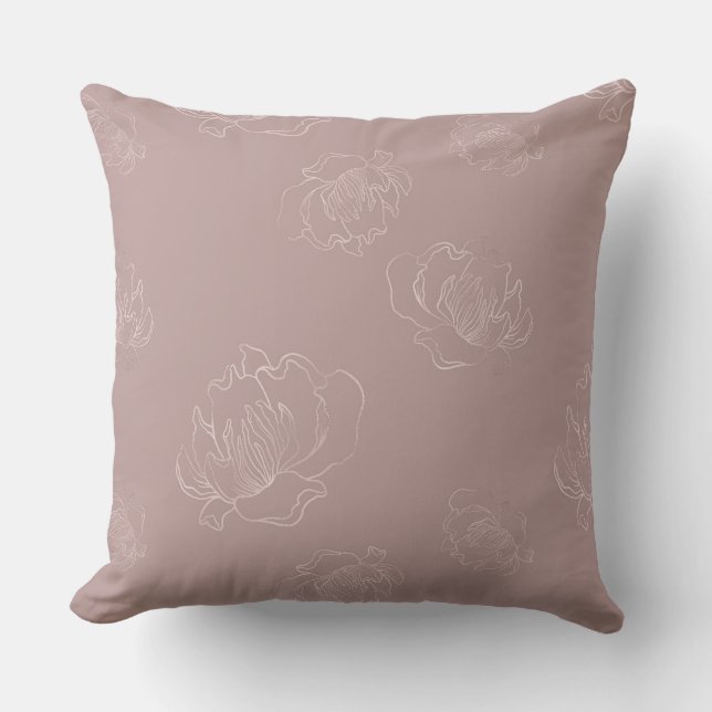 Luxury Earth Floral Pillows (Front)