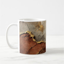 | Luxury Earth & Gold Mug – Sip in Style!