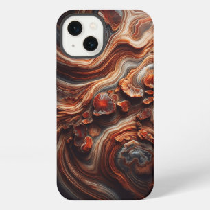 Luxury Earth Tone Agate Phone Case - Abstract Geol