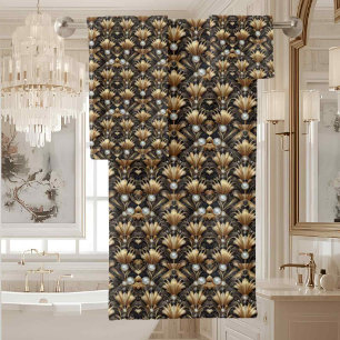 Luxury & Elegance Art Deco Black & Gold Bath Towel Set