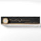 Luxury elegant black leather gold monogrammed