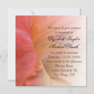 Luxury Elegant Hibiscus Spring Wedding Invite