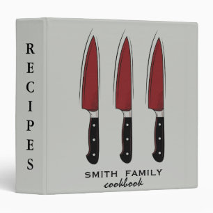 Luxury elegant Kitchen Utensil recipes Binder