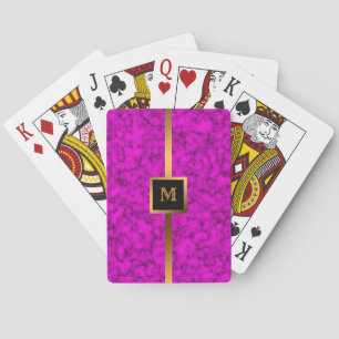 Luxury Elegant Modern Black Gold Marble Playing Cards