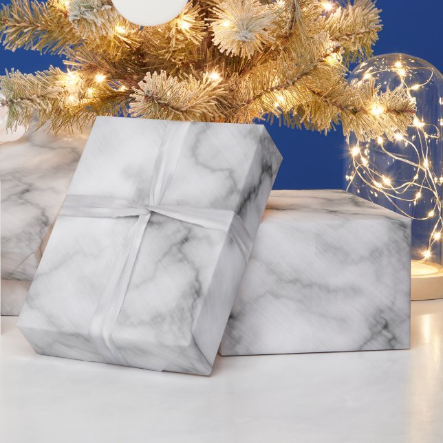 Luxury Elegant Modern Marble Wrapping Paper (Holidays)