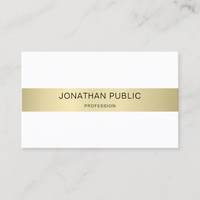 Luxury Elegant Modern Simple Plain Trendy Design Business Card (Front)