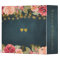 Luxury elegant navy blush gold floral recipes