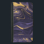 Luxury Elegant Purple Gold Marble Effect Name Samsung Galaxy S5 Wallet Case<br><div class="desc">Luxury Elegant Purple Gold Marble Effect Name Samsung Galaxy S5 Wallet Case . The design has and elegant luxury purple and gold marble effect background with space to add a name . Customize it by changing the name . Check out the other products in the collection "PURPLE AND GOLD MARBLE...</div>