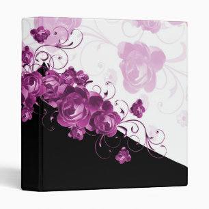 Luxury Elegant Purple Peony Romantic Binder